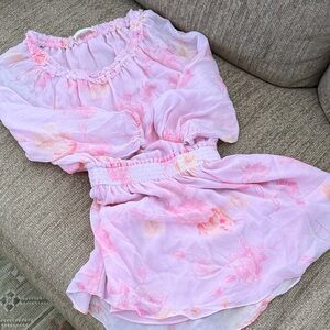 LoveShackFancy Floral Pink Dress 8/9